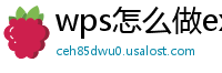wps怎么做excel折线图